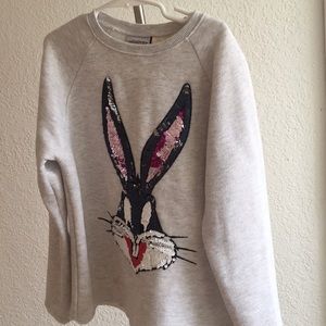 Zara brand rabbit long sleeve shirt